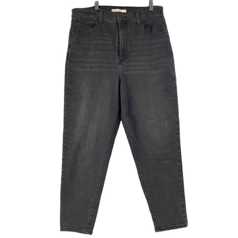 Levi's Women Retro 90s Grunge High Waisted Mom Jean 31 Gray Tapered Leg Denim